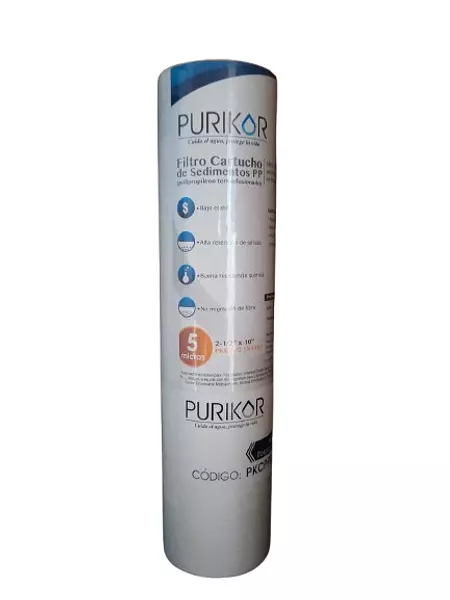 Filtro Cartucho Polipropileno Termofusionado 2.5x10x5