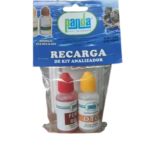 Recarga De Kit Analizador De Cloro Y Ph
