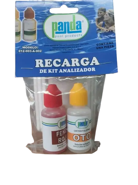 Recarga De Kit Analizador De Cloro Y Ph