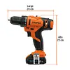 Taladro 3/8", 12v, 1 Batería 2ah, Pro, Truper