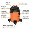 Aspiradora De Sólidos Y Líquidos, 6 Gal, Plástica, Truper