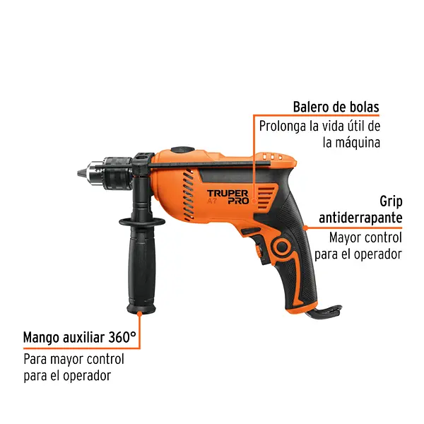 Rotomartillo 1/2", 650w, Truper Pro