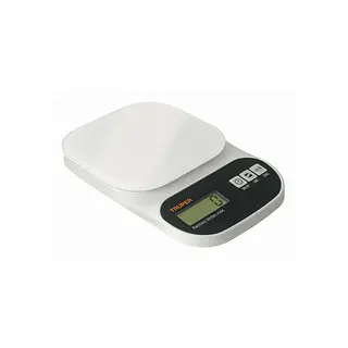 Báscula Digital Para Cocina, Plato De Vidrio, 5 Kg, Truper