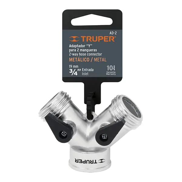Conector "Y" 3/4" Metálico Para Manguera, Truper