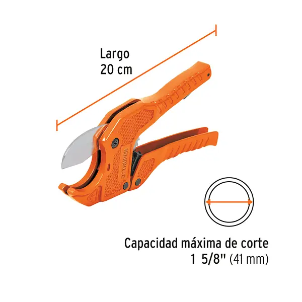 Cortador De Tubo De Plástico, Corte 1-5/8" (41 Mm), Truper