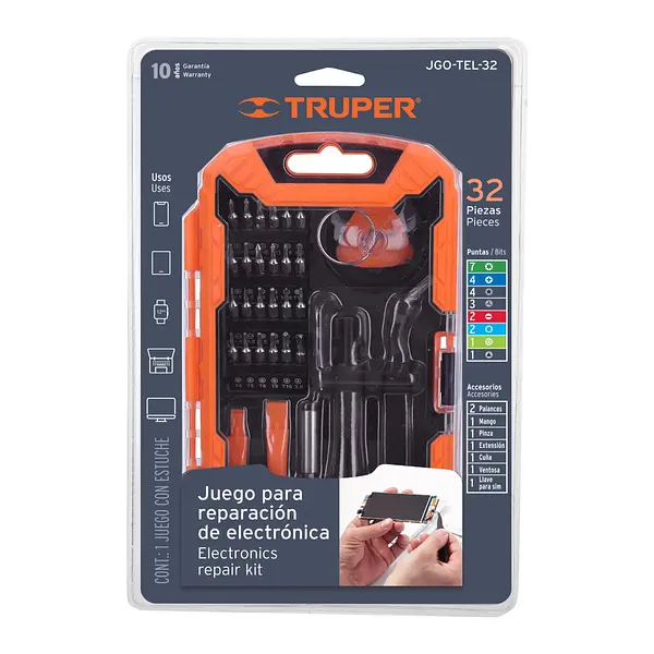 Juego De 32 Piezas Para Reparación De Electrónica, Truper