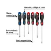 Juego De 6 Desarmadores Mango Comfort Grip, Pretul