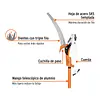 Cortador De Ramas Altas Mango Telescópico 2.4 M Aluminio