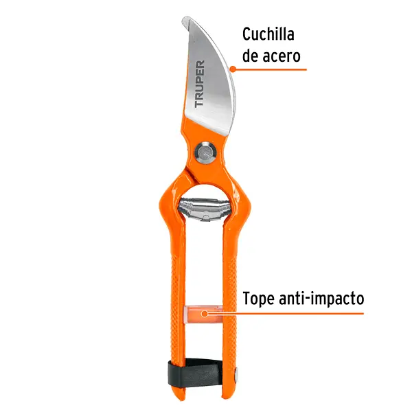 Tijera Para Poda 8" Forjada Cuchilla De Paso, Truper