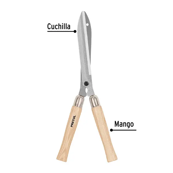 Tijera Para Poda 49 Cm, Mangos De Madera, Pretul