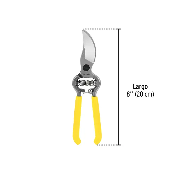 Tijera Para Poda 8" Forjada Cuchilla De Paso, Pretul