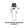 Conector 1/2" Macho De Abs Con Tuerca De Ajuste Manual