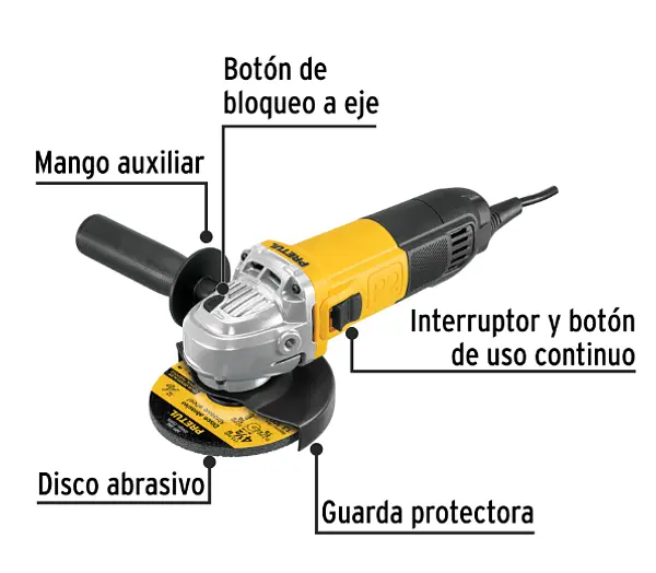 Pulidora Angular 4-1/2", 700w, Pretul