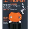 Conector 1/2" Hembra De Abs Para Manguera, Truper