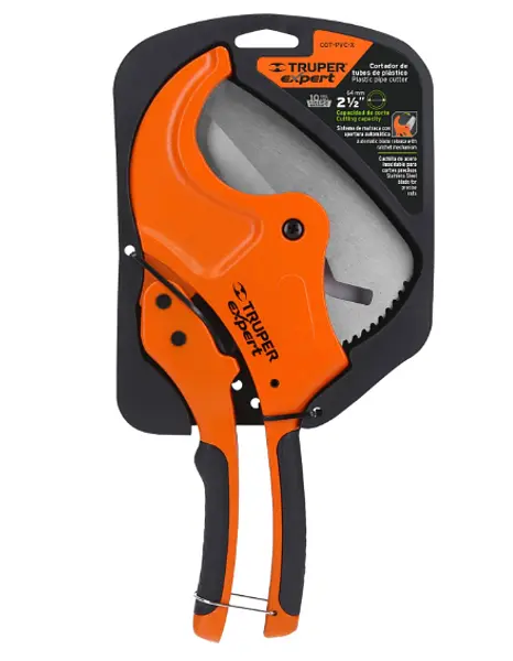 Cortador De Tubo De Plástico, Corte 2-1/2" (65 Mm), Expert