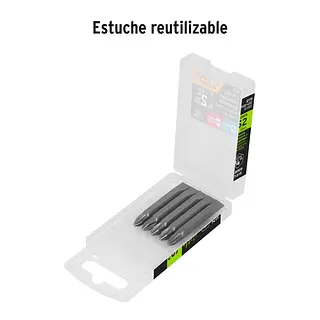 Estuche Con 5 Puntas Dobles Ph2 Y 9/32" Largo 2", Expert