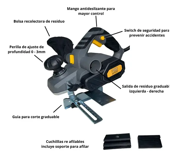 Cepillo Electrico 900w Davinci
