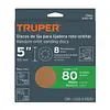 Discos De Lija 5" Grano 80, 8 Perforaciones X 5und