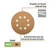 Discos De Lija 5" Grano 80, 8 Perforaciones X 5und