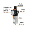 Filtro Y Regulador, Presión De Aire, Cuerda 1/4" Npt, Truper