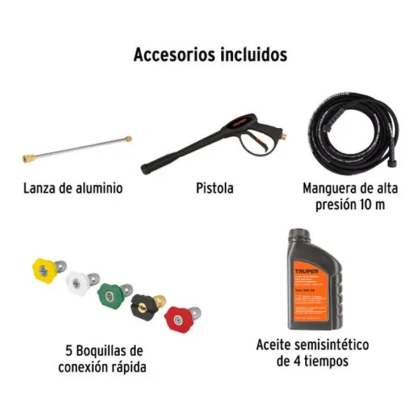 Hidrolavadora Con Motor A Gasolina, 2,800 Psi, Truper