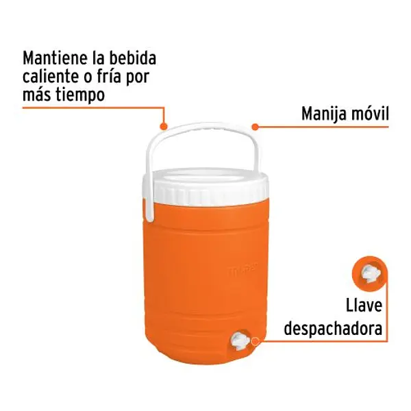 Termo Con Dispensador, 18 L, Truper